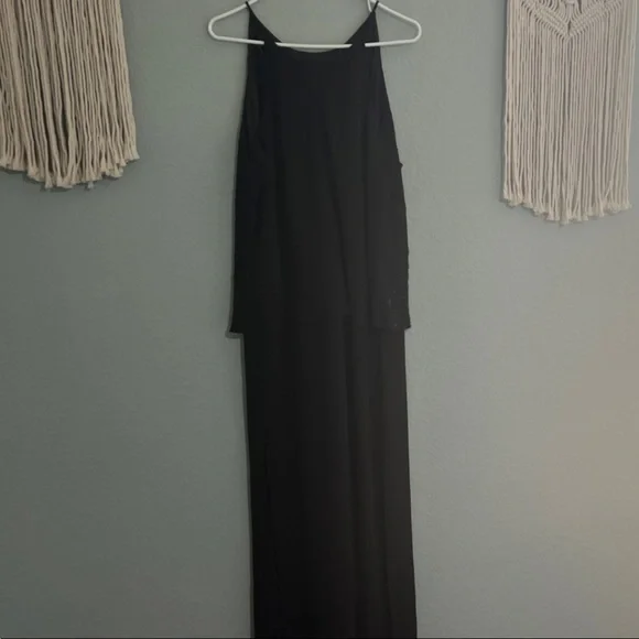 Elegant Black Evening Jumpsuit - Picture 3 of 6
